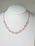 Dainty Super Swirly Rose Gold Square Spiral Necklace