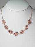 Super Swirly Rose Gold Spiral Necklace