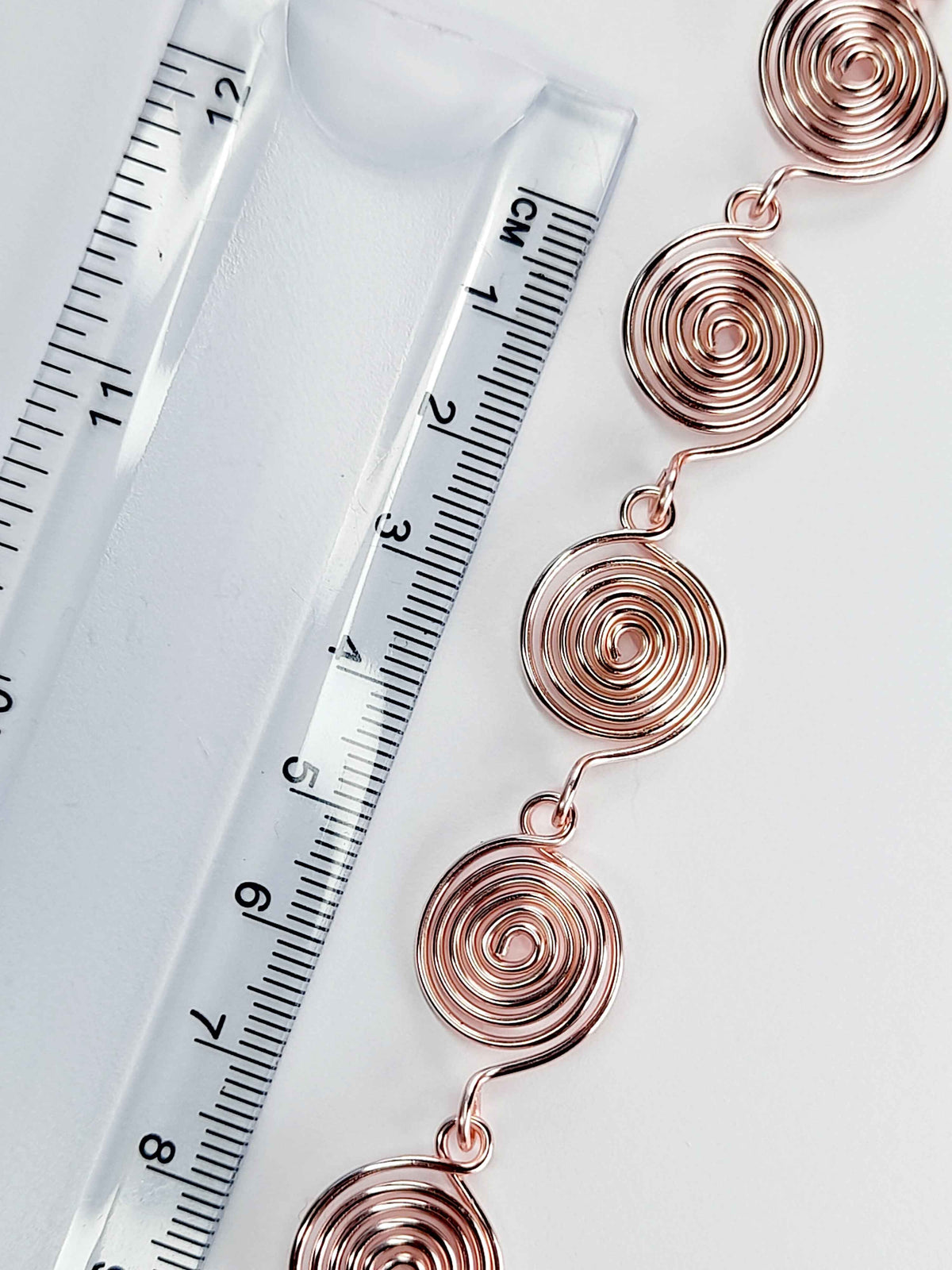 Super Swirly Rose Gold Spiral Necklace