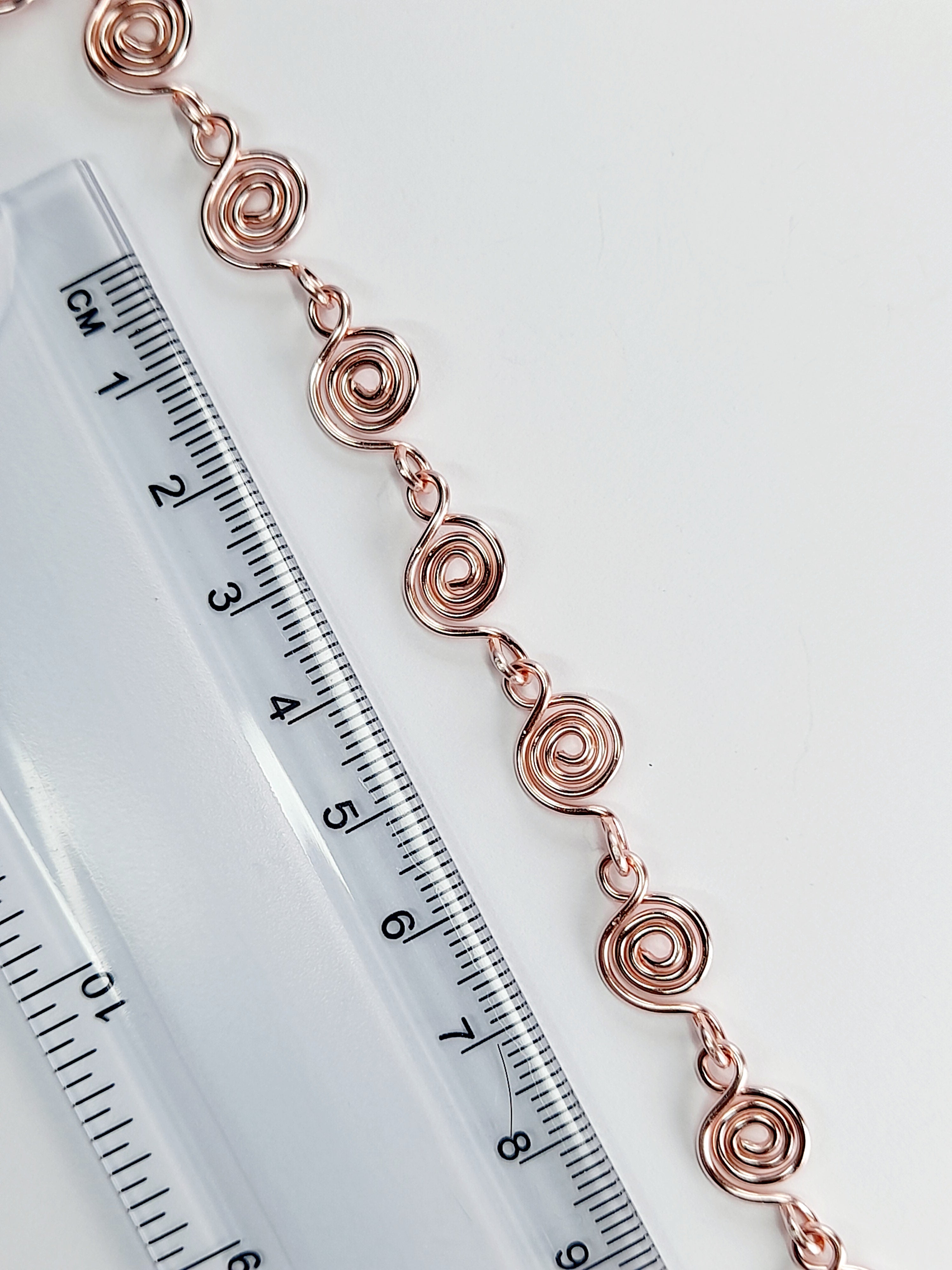 Dainty Super Swirly Rose Gold Spiral Necklace