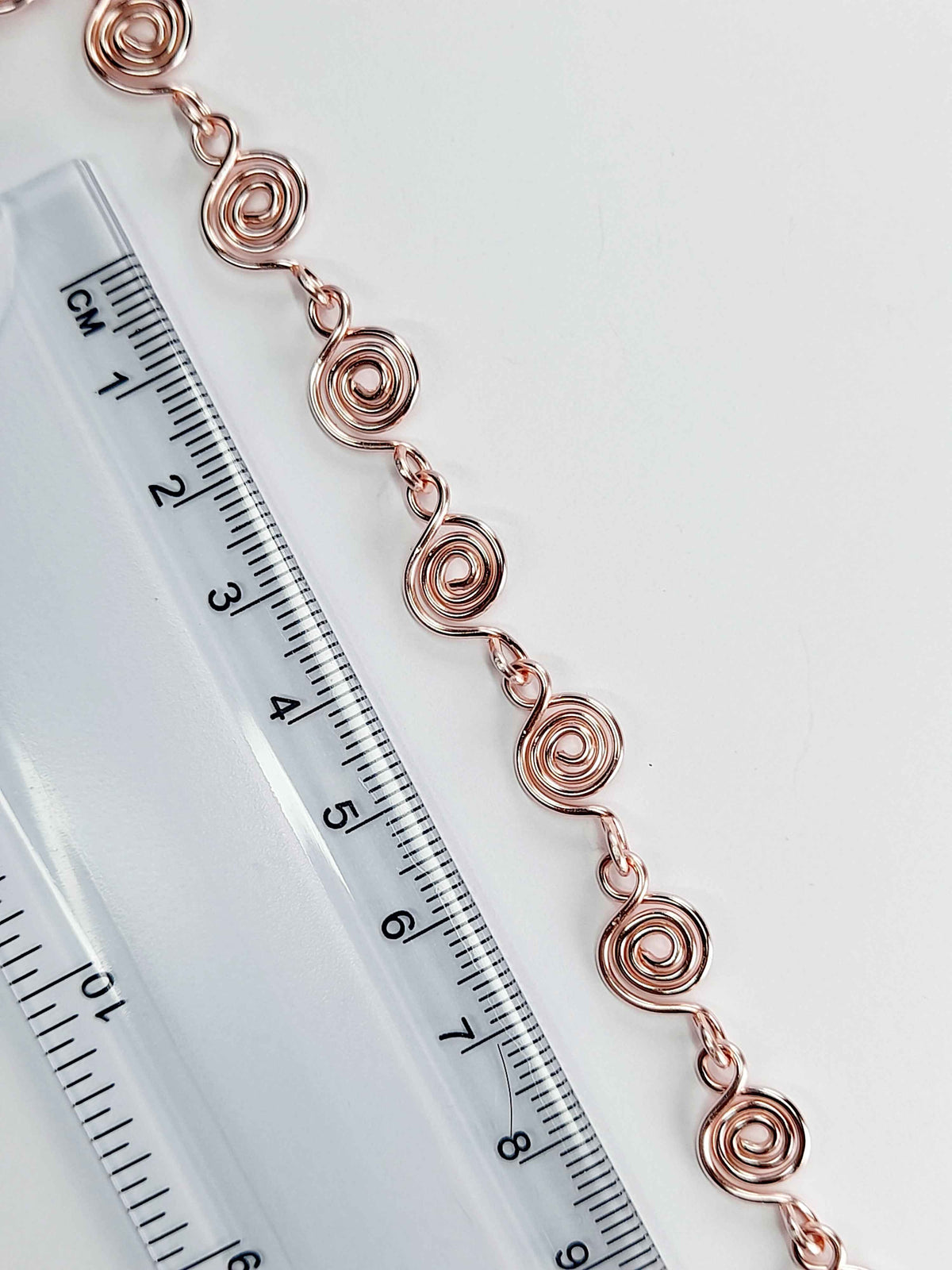 Dainty Super Swirly Rose Gold Spiral Bracelet