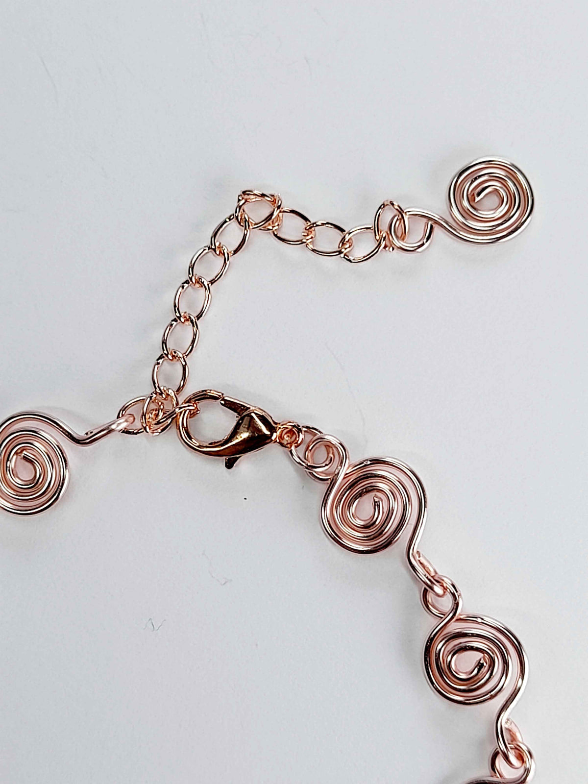 Dainty Super Swirly Rose Gold Spiral Bracelet