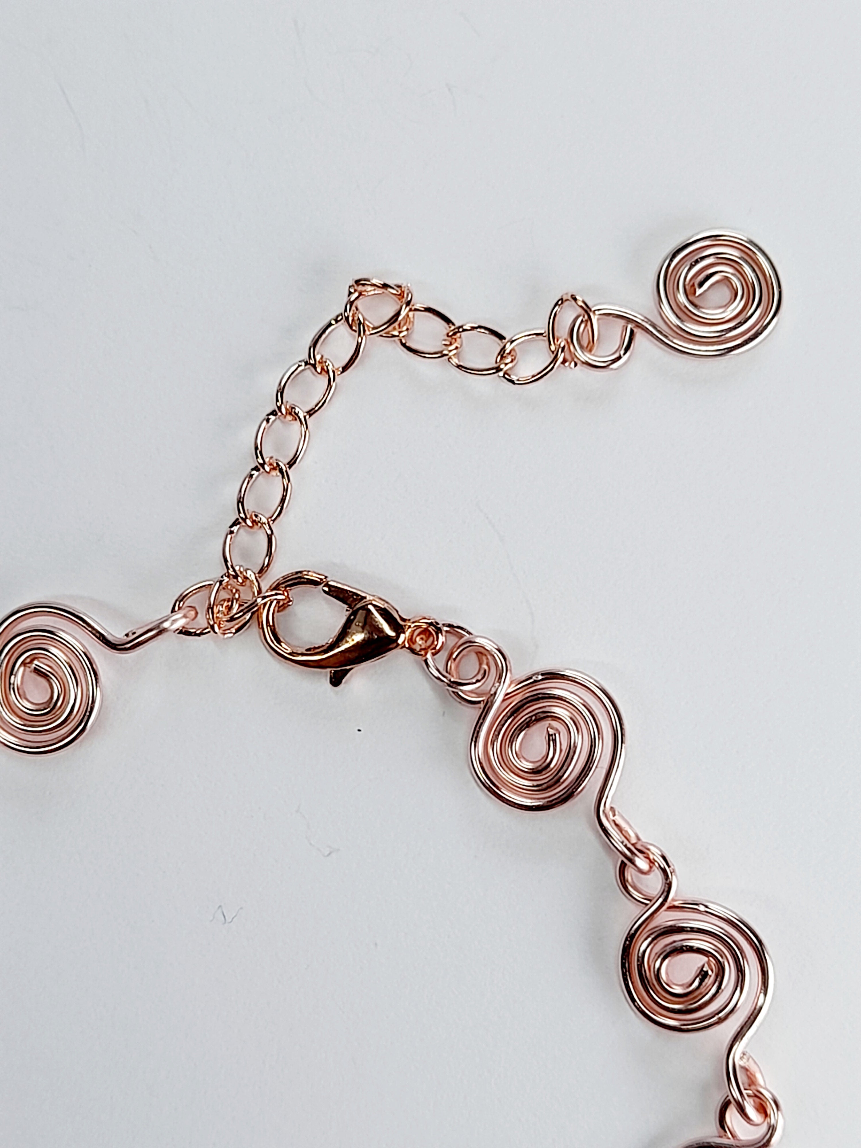 Dainty Super Swirly Rose Gold Spiral Bracelet