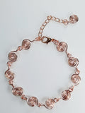 Dainty Super Swirly Rose Gold Spiral Bracelet