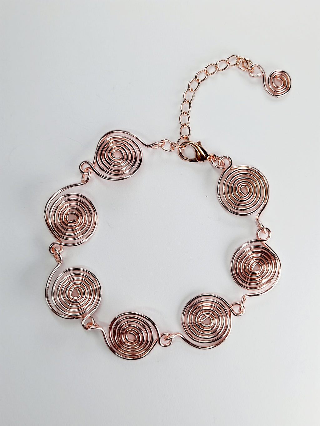 Super Swirly Rose Gold Spiral Bracelet