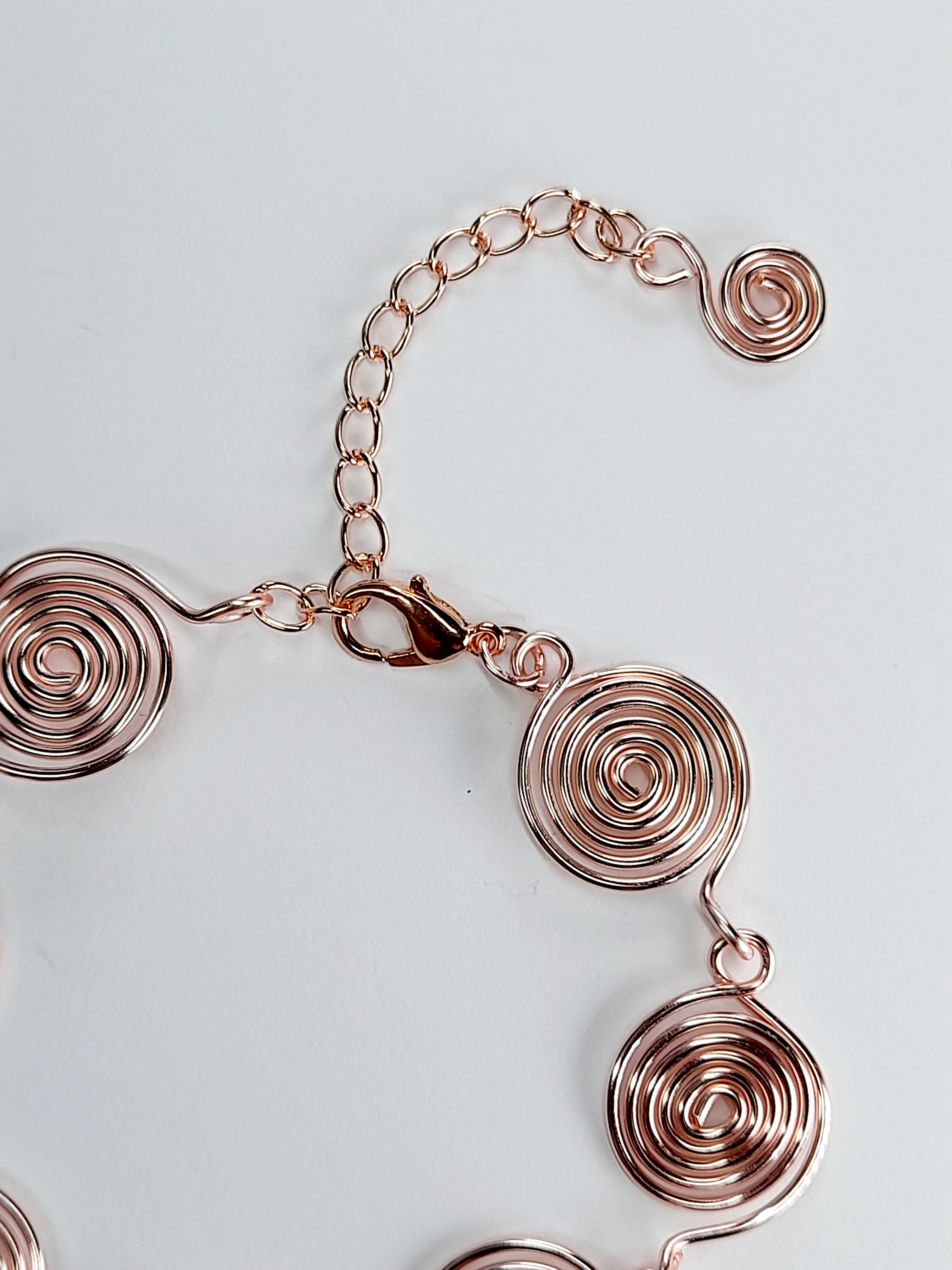Super Swirly Rose Gold Spiral Bracelet