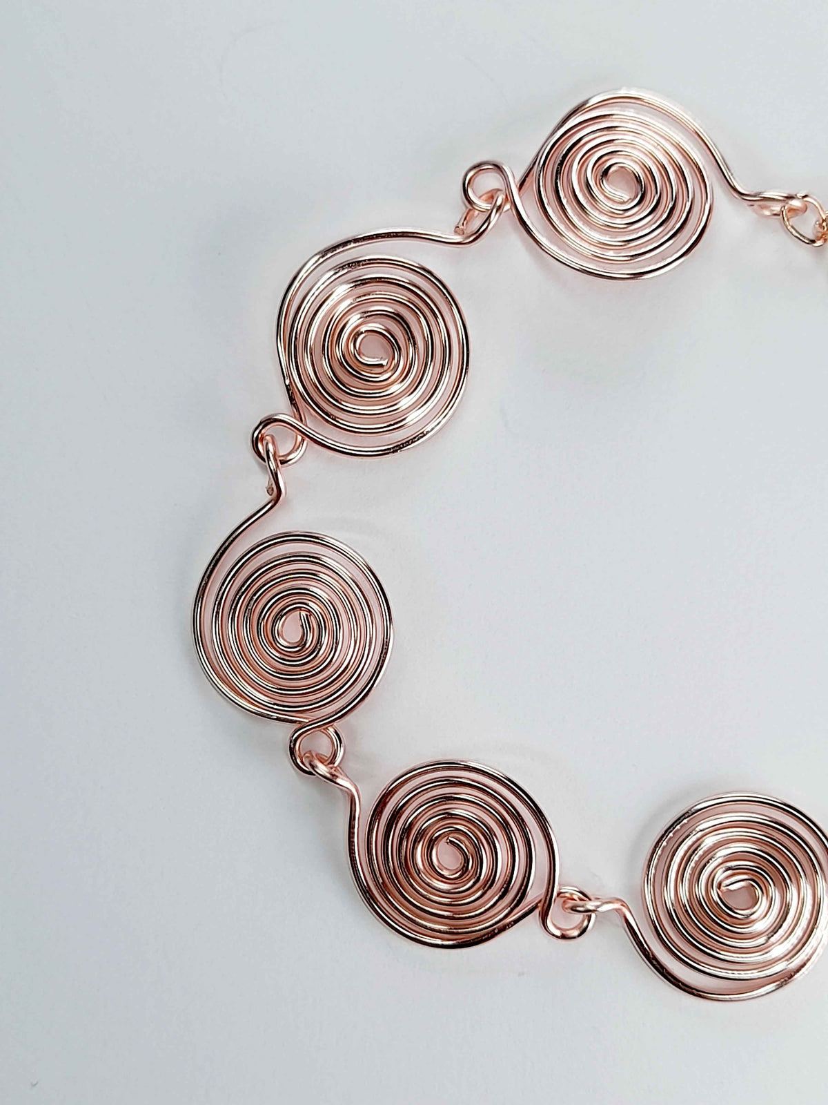 Super Swirly Rose Gold Spiral Bracelet