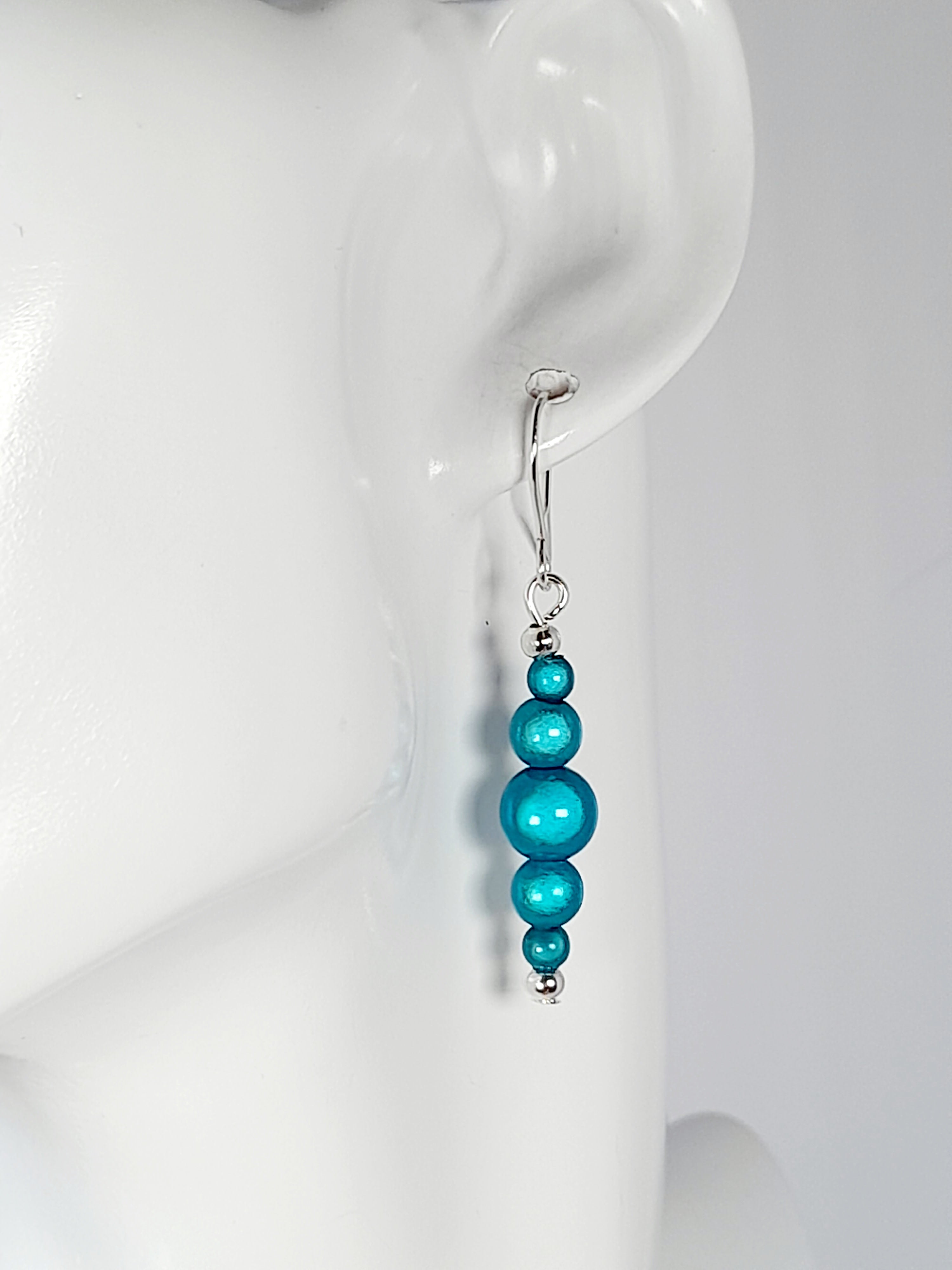 Turquoise Miracle Bead Earrings