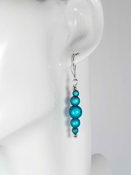 Turquoise Miracle Bead Earrings