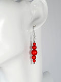 Red Miracle Bead Earrings