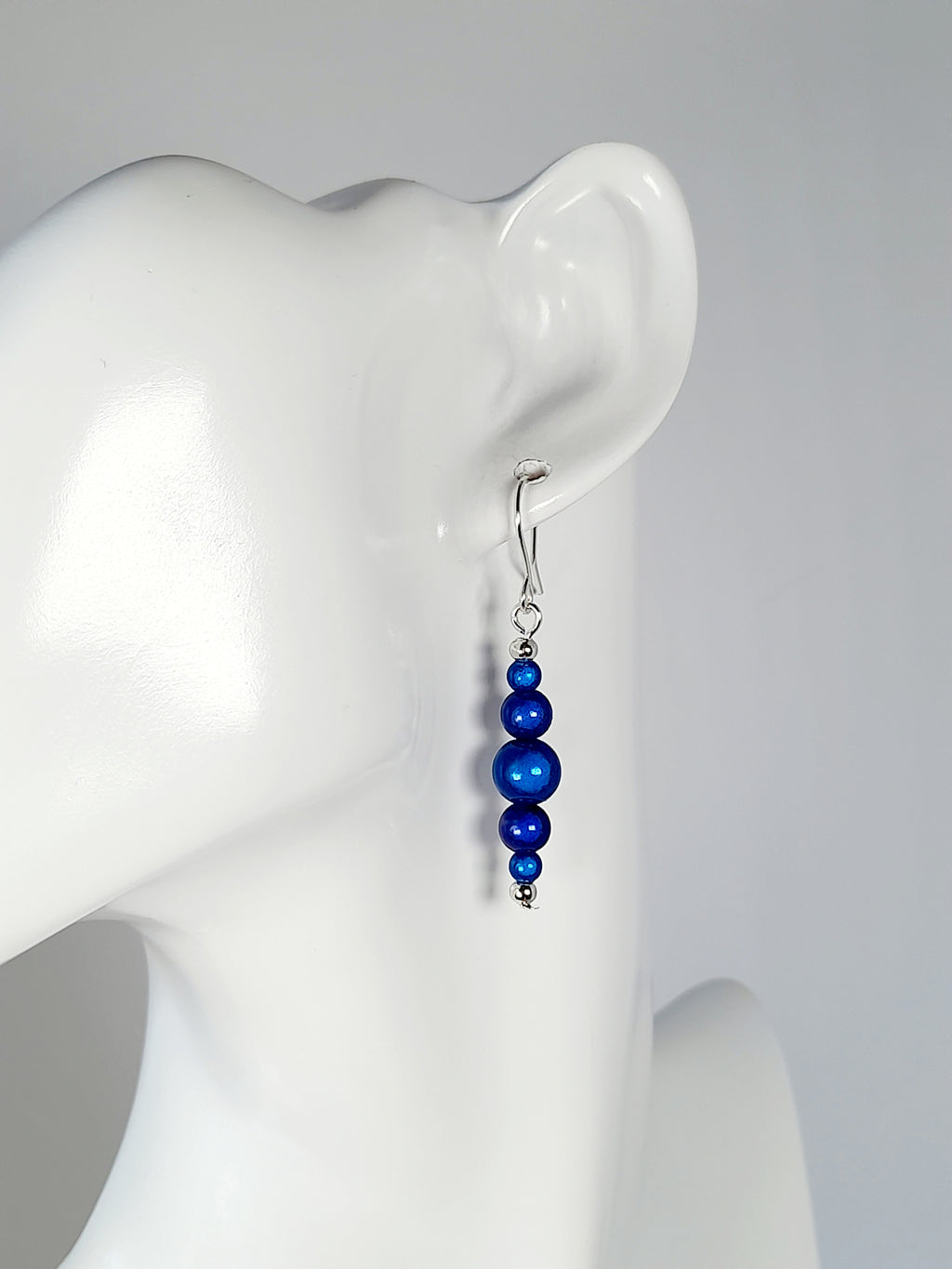 Blue Miracle Bead Earrings