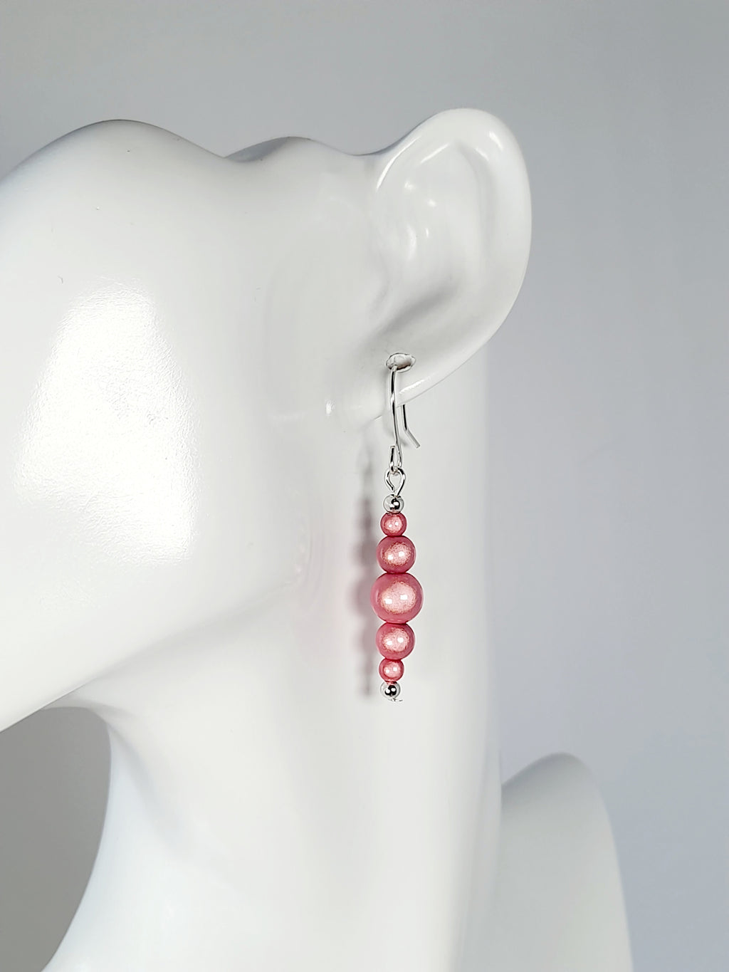 Pale Pink Miracle Bead Earrings