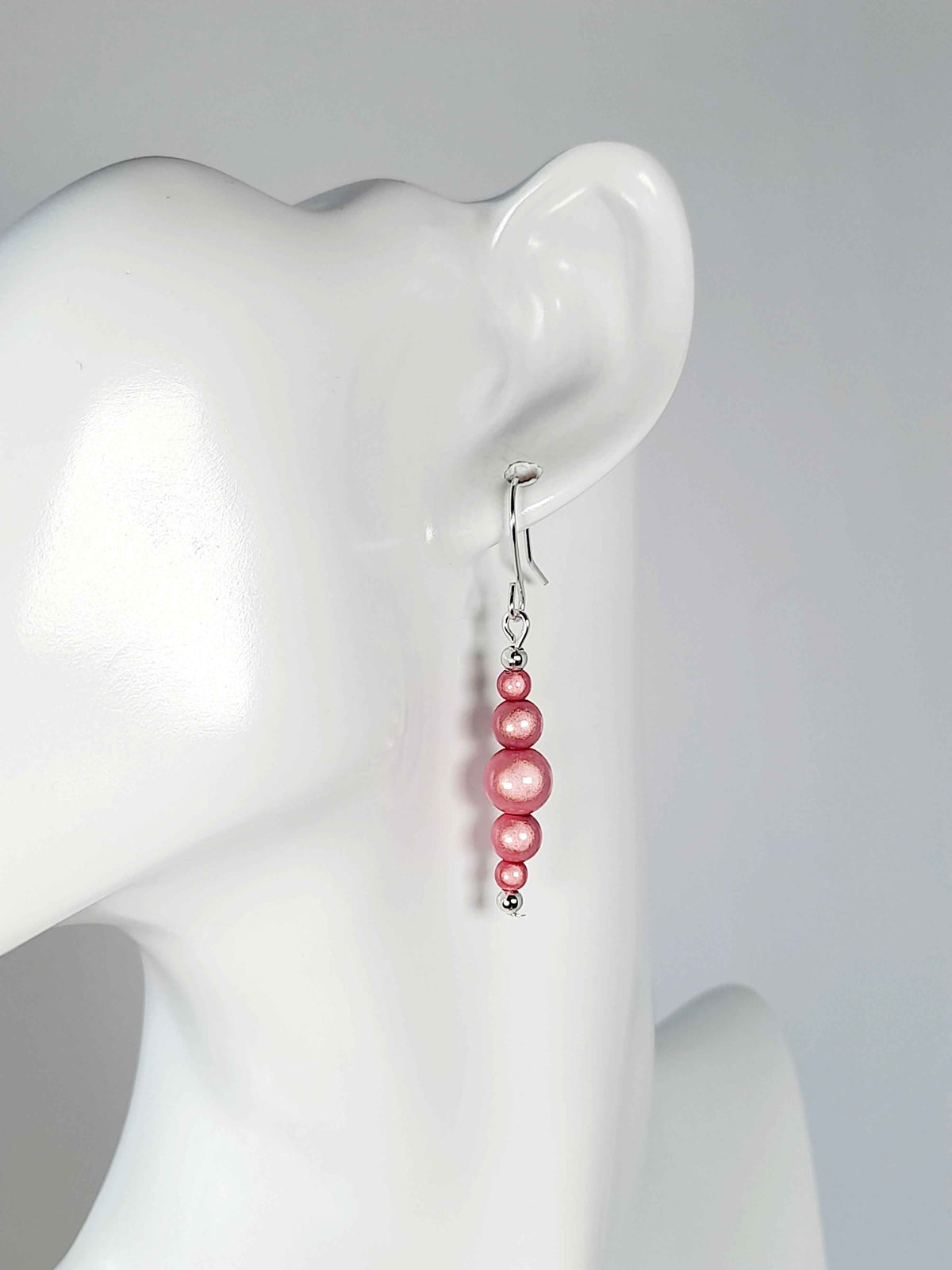 Pale Pink Miracle Bead Earrings