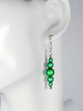 Green Miracle Bead Earrings