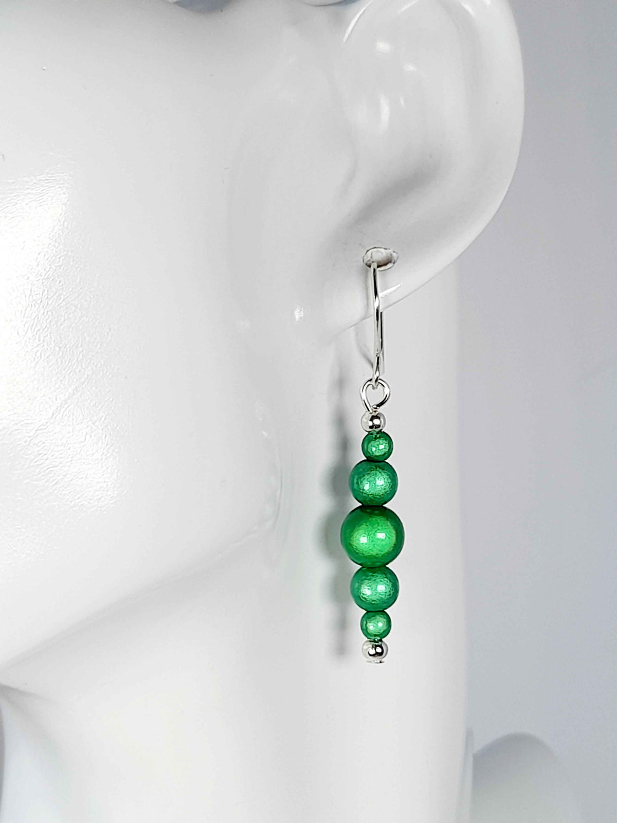 Green Miracle Bead Earrings