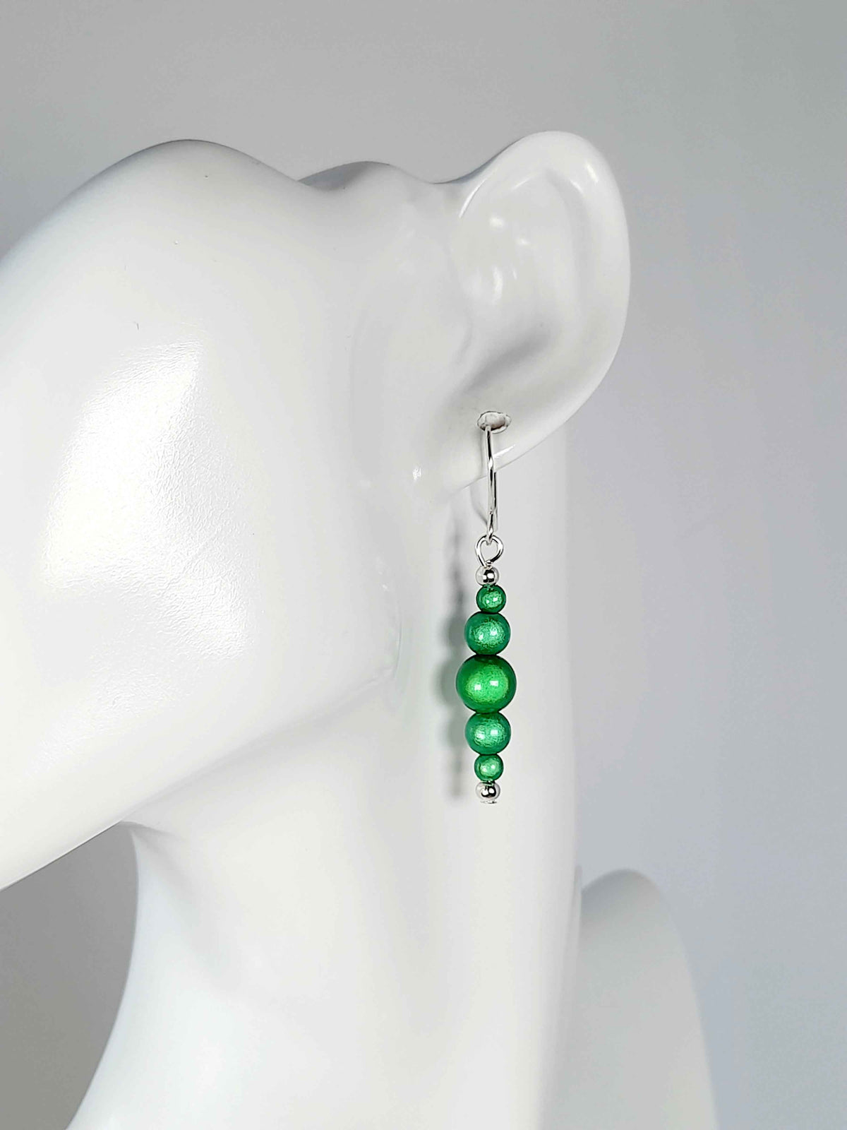 Green Miracle Bead Earrings
