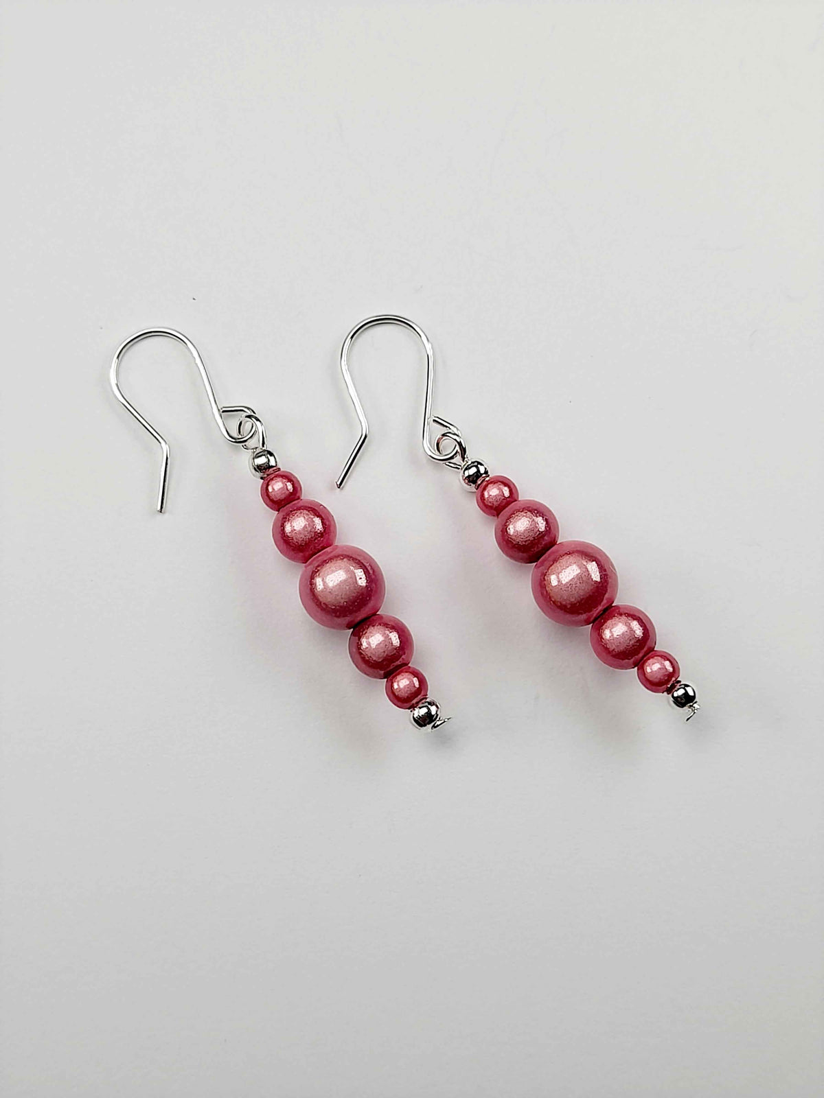 Pale Pink Miracle Bead Earrings