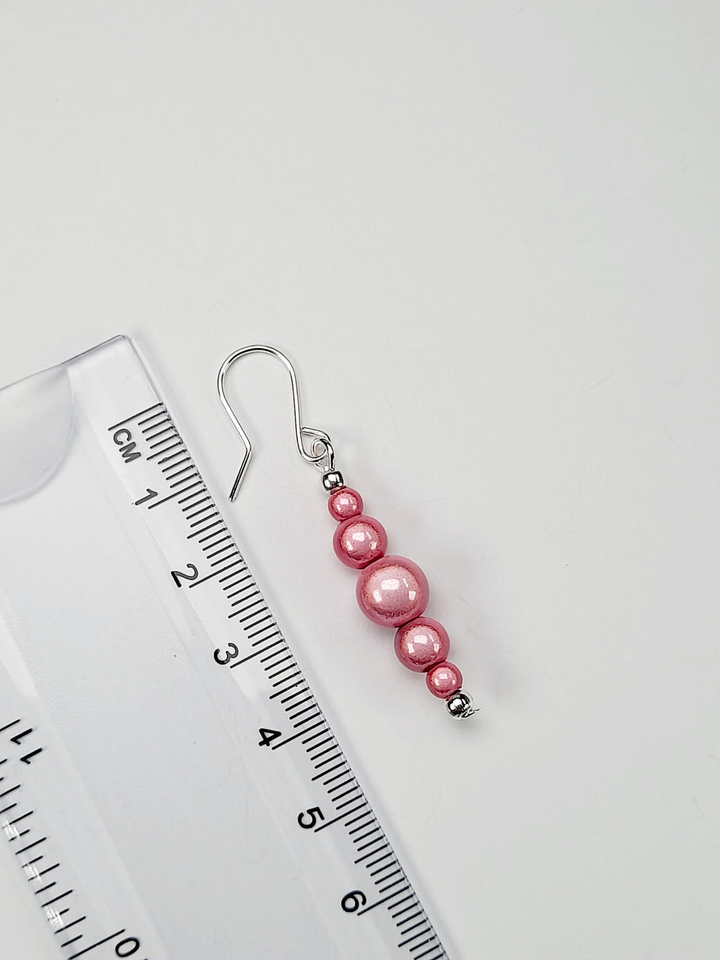 Pale Pink Miracle Bead Earrings