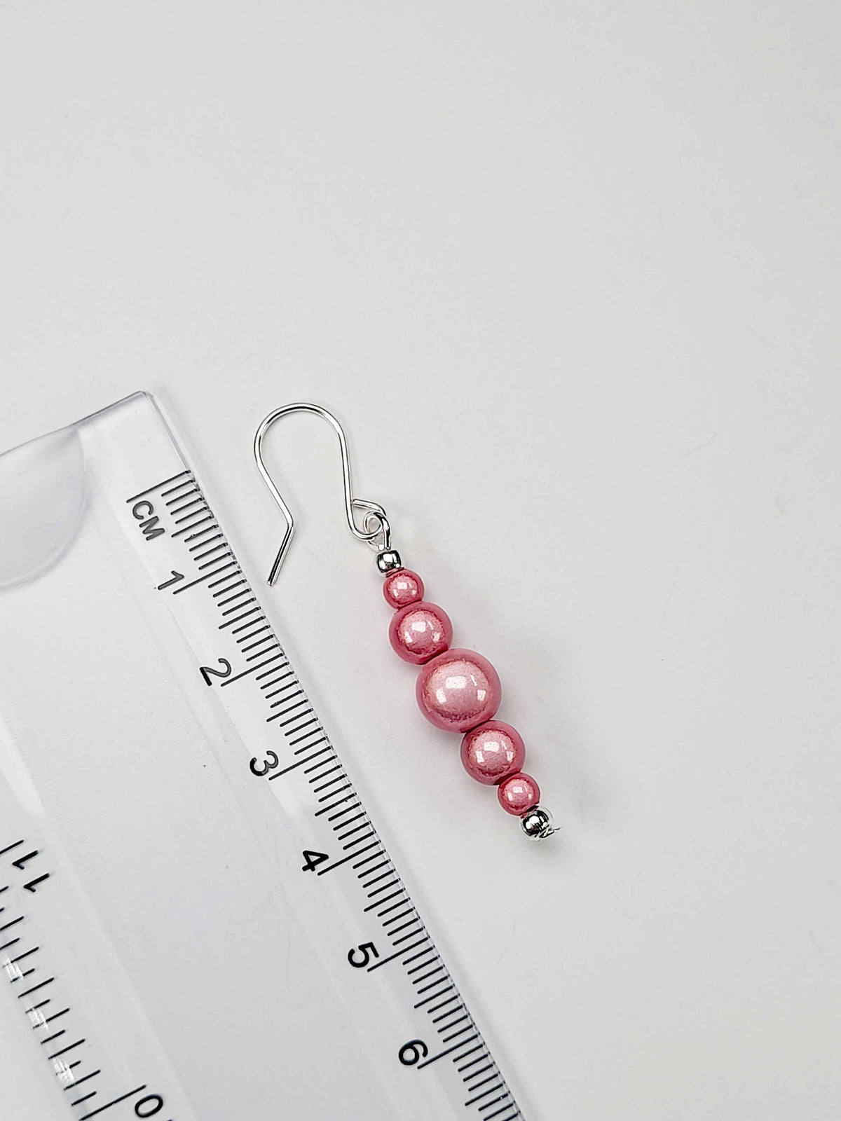 Pale Pink Miracle Bead Earrings
