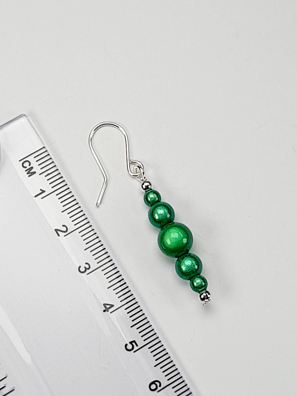 Green Miracle Bead Earrings