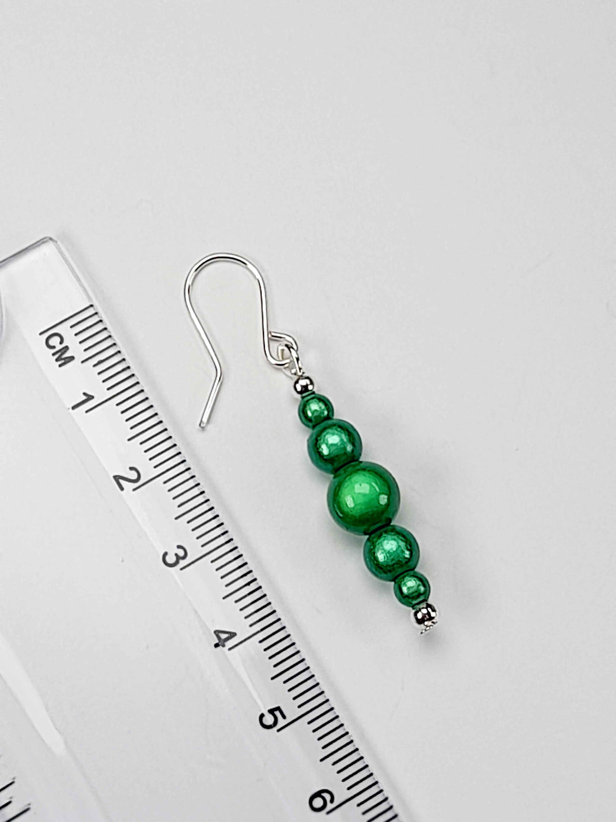 Green Miracle Bead Earrings