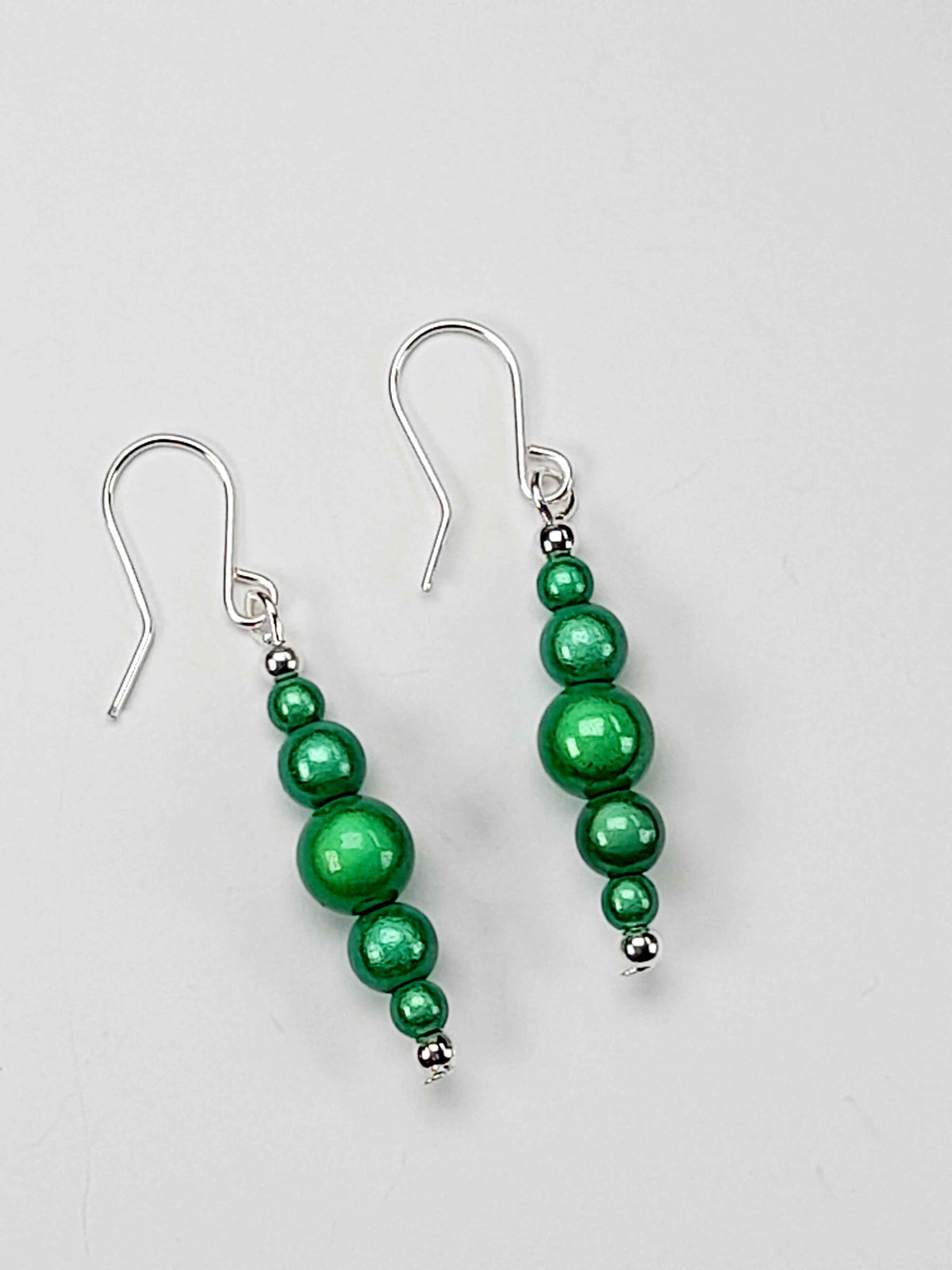 Green Miracle Bead Earrings