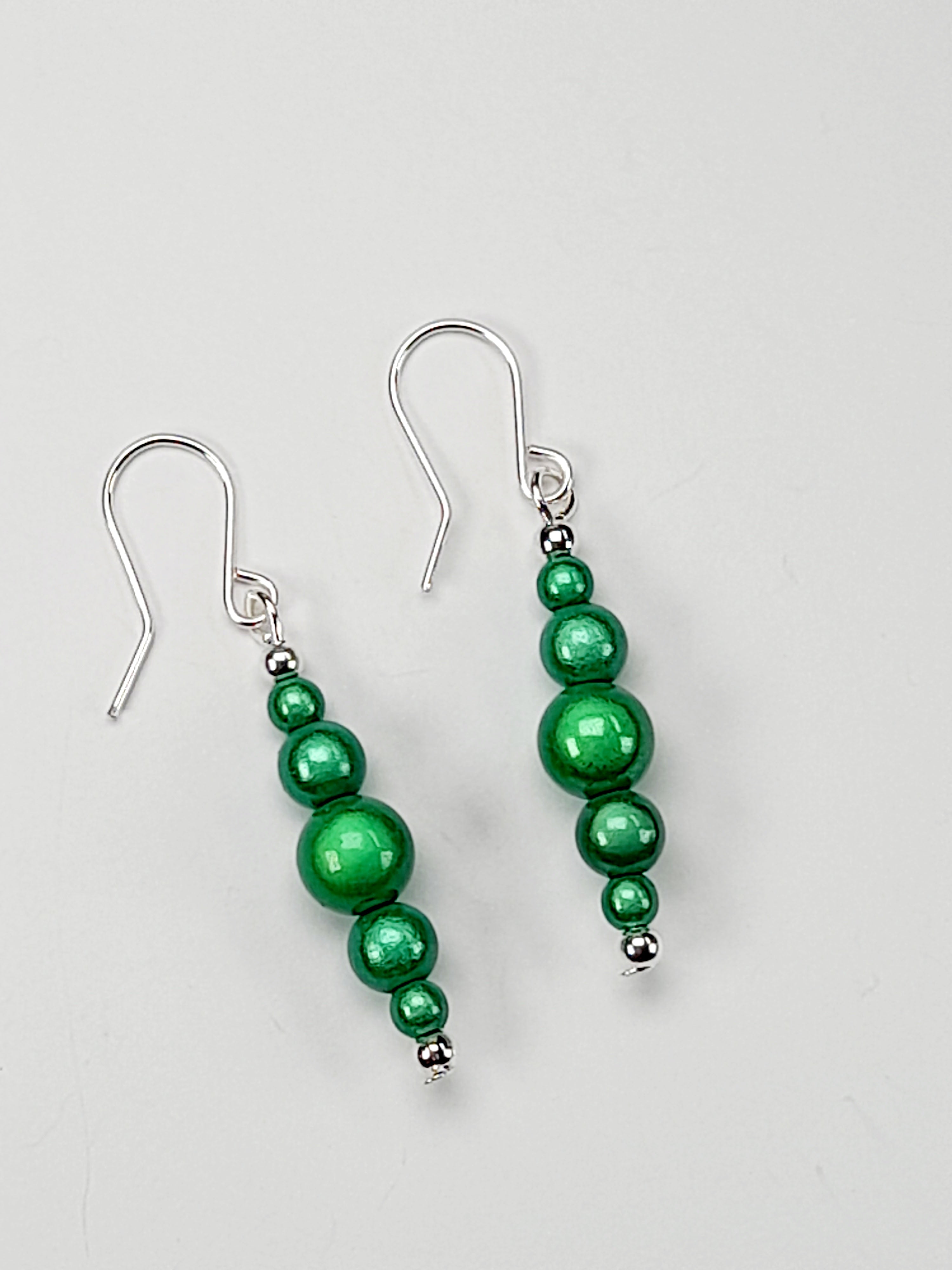 Green Miracle Bead Earrings