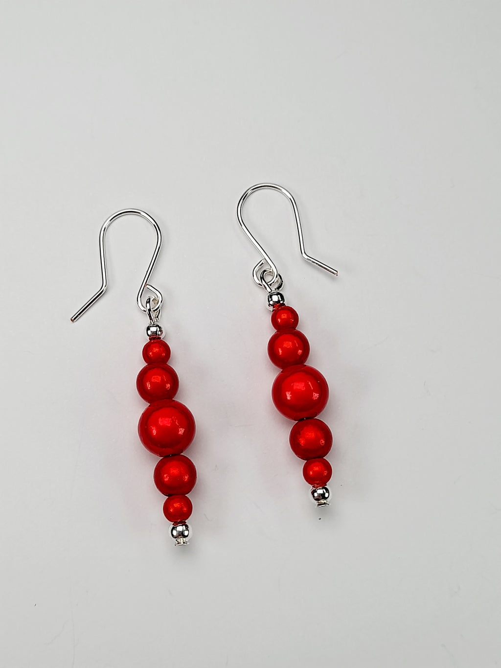 Red Miracle Bead Earrings