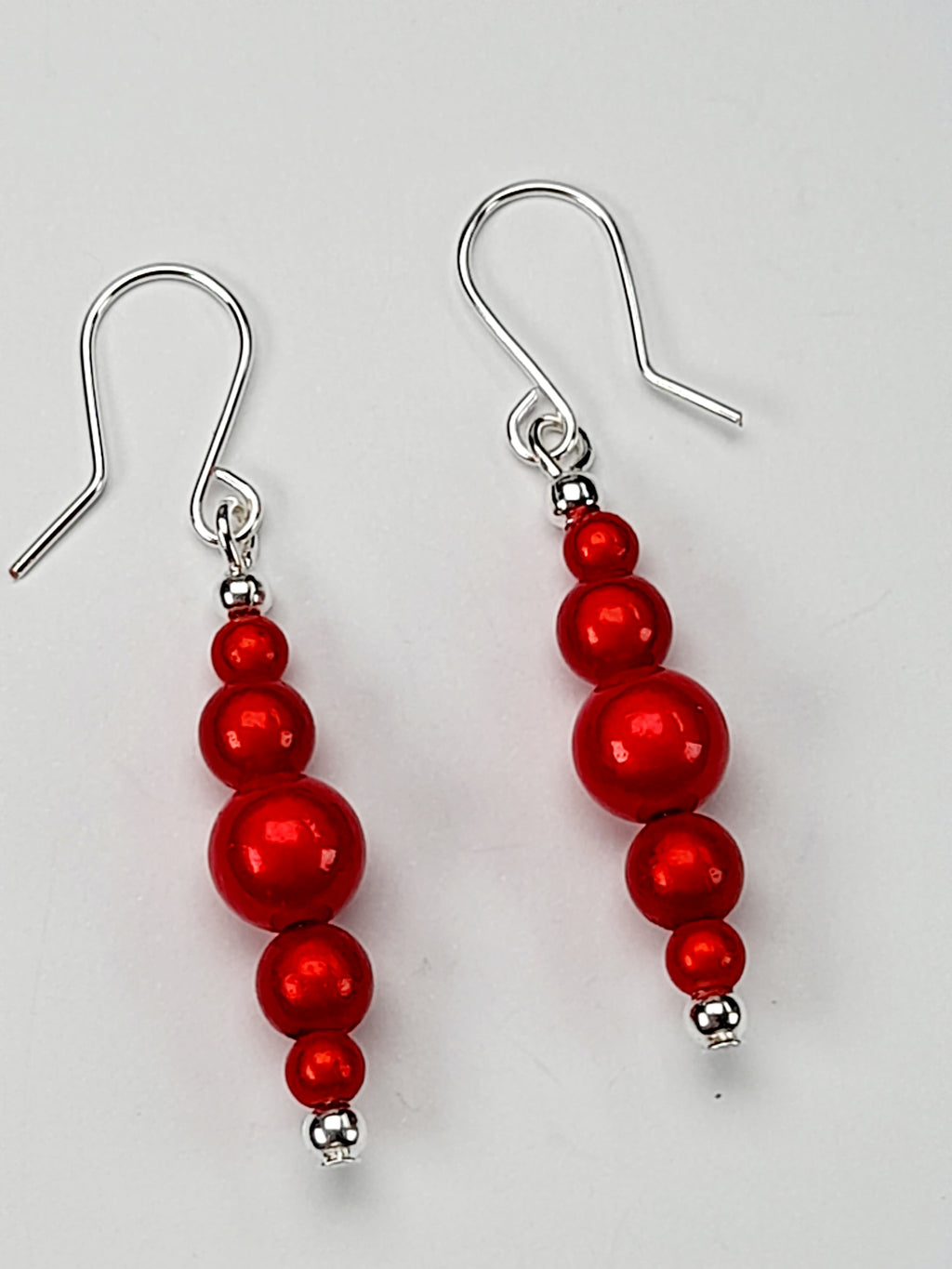 Red Miracle Bead Earrings