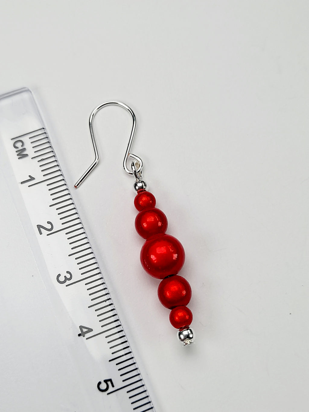Red Miracle Bead Earrings
