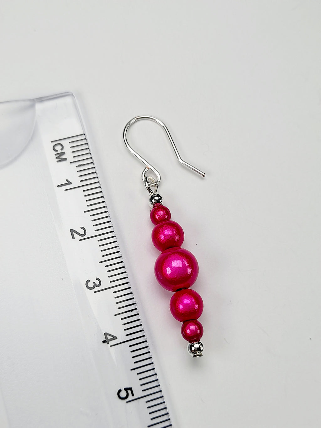Hot Pink Miracle Bead Earrings