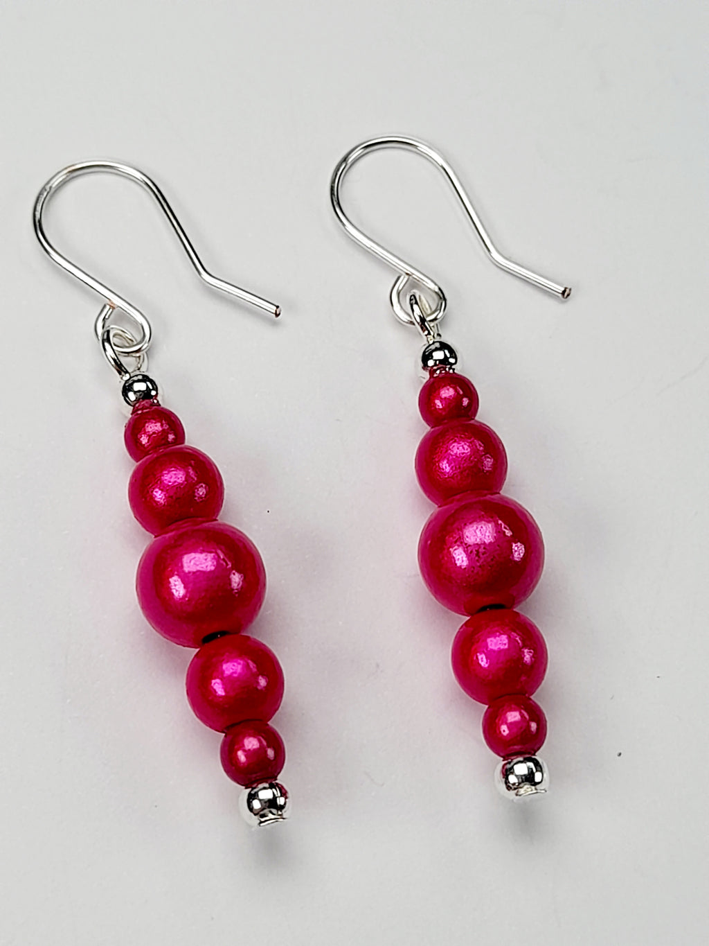 Hot Pink Miracle Bead Earrings