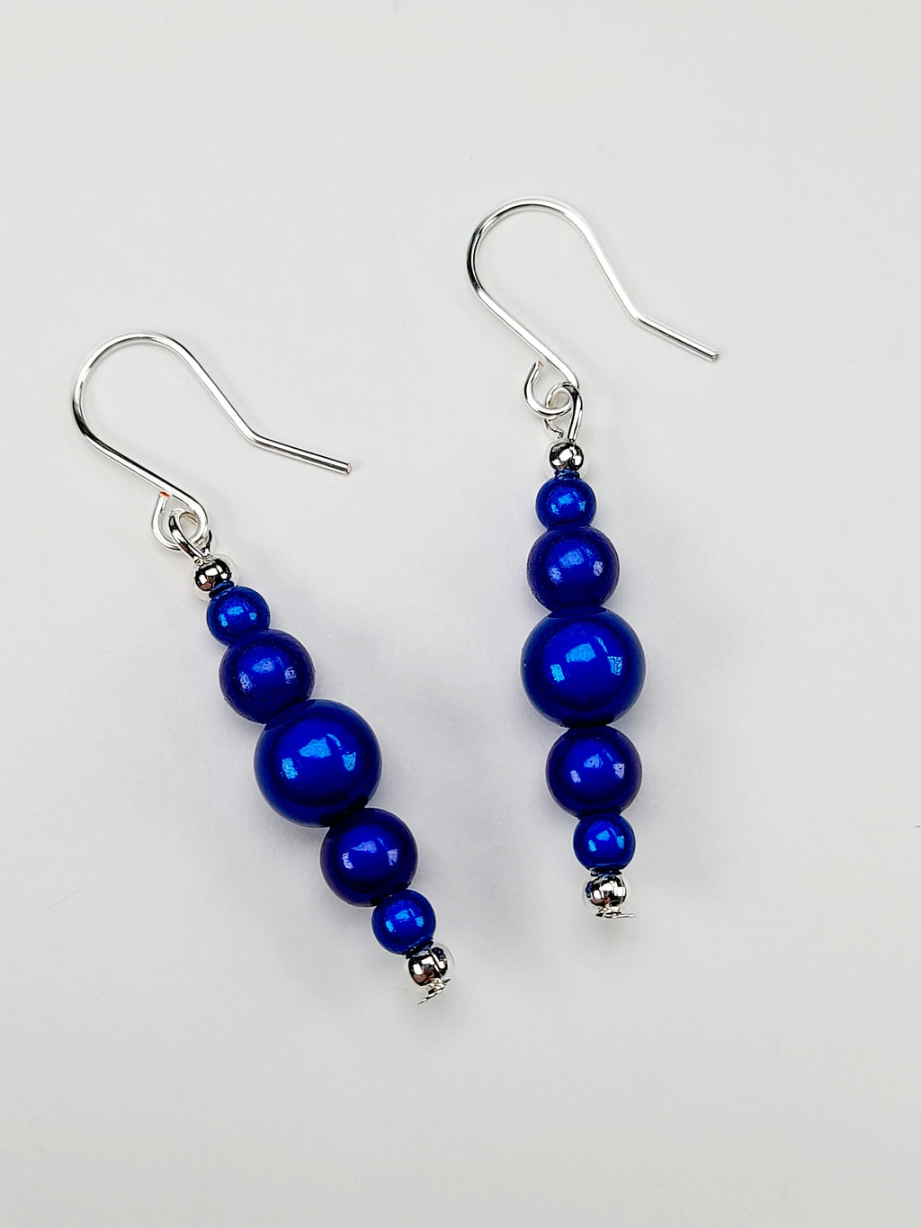 Blue Miracle Bead Earrings