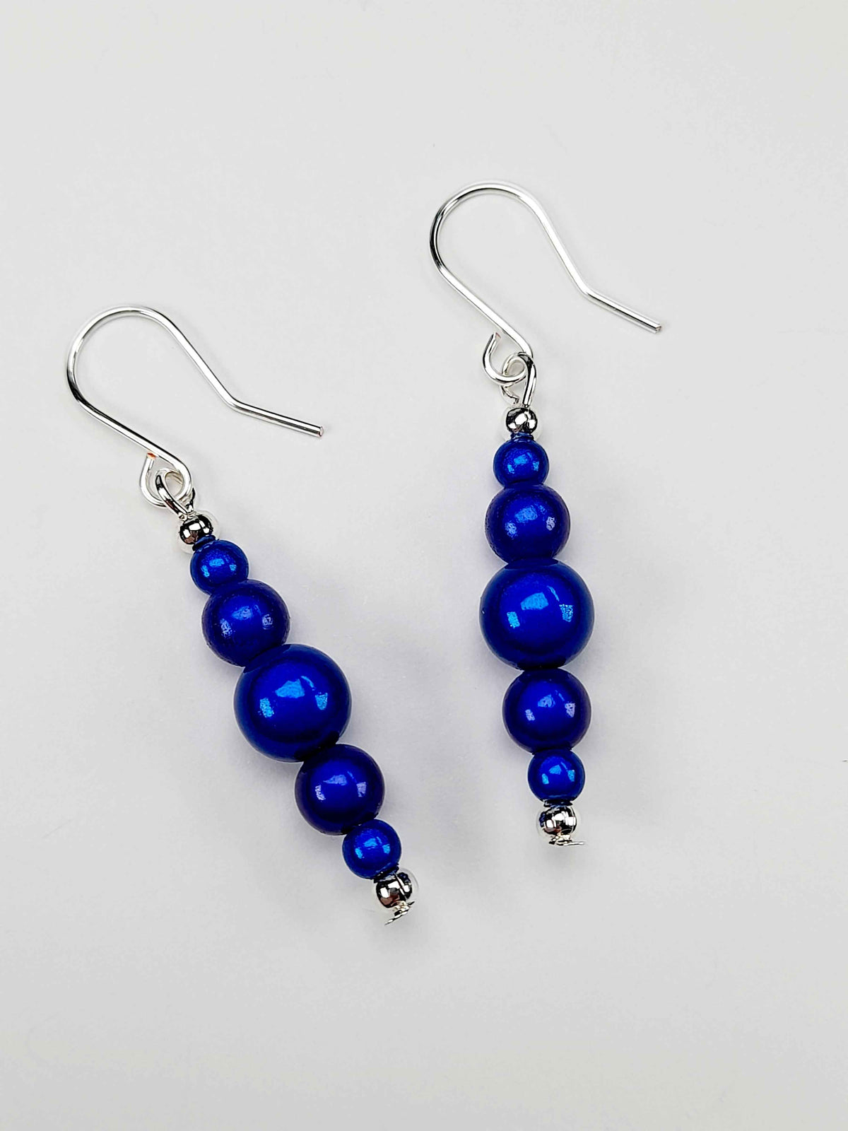 Blue Miracle Bead Earrings