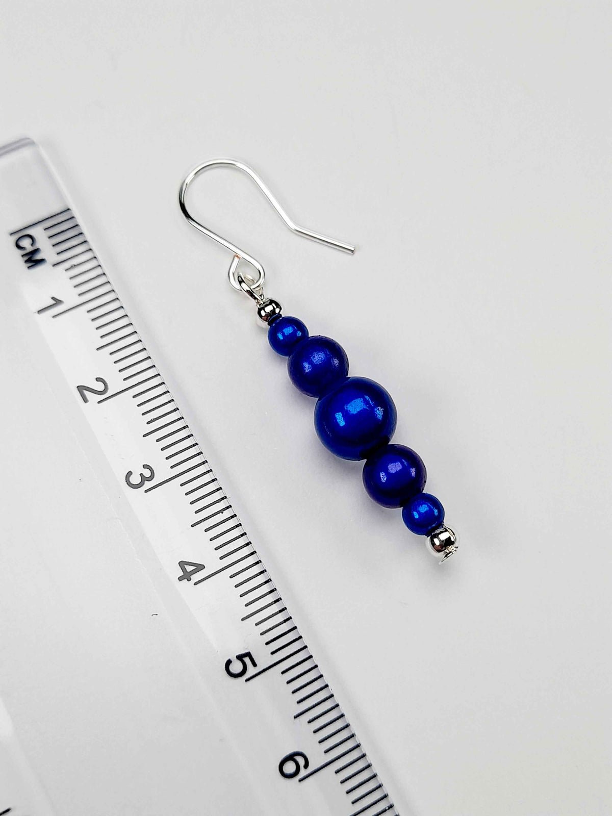 Blue Miracle Bead Earrings