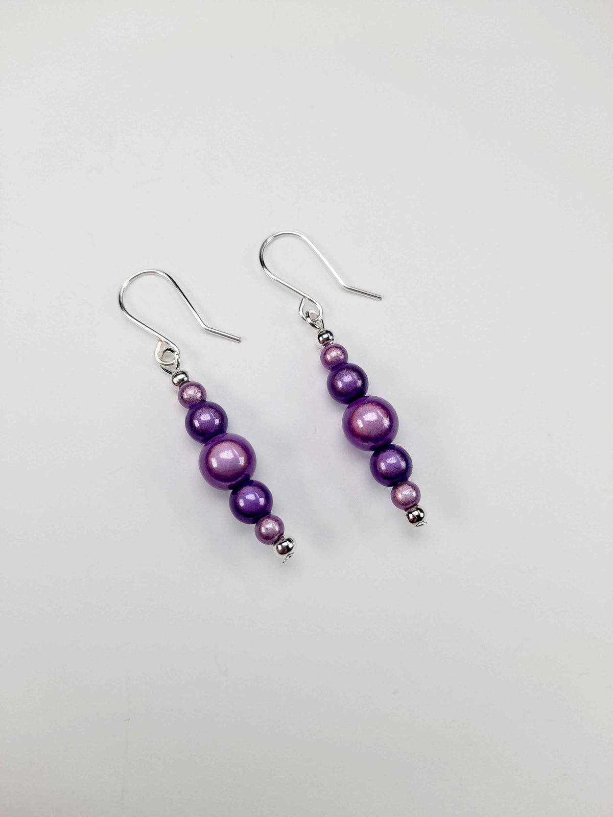 Lilac Miracle Bead Earrings