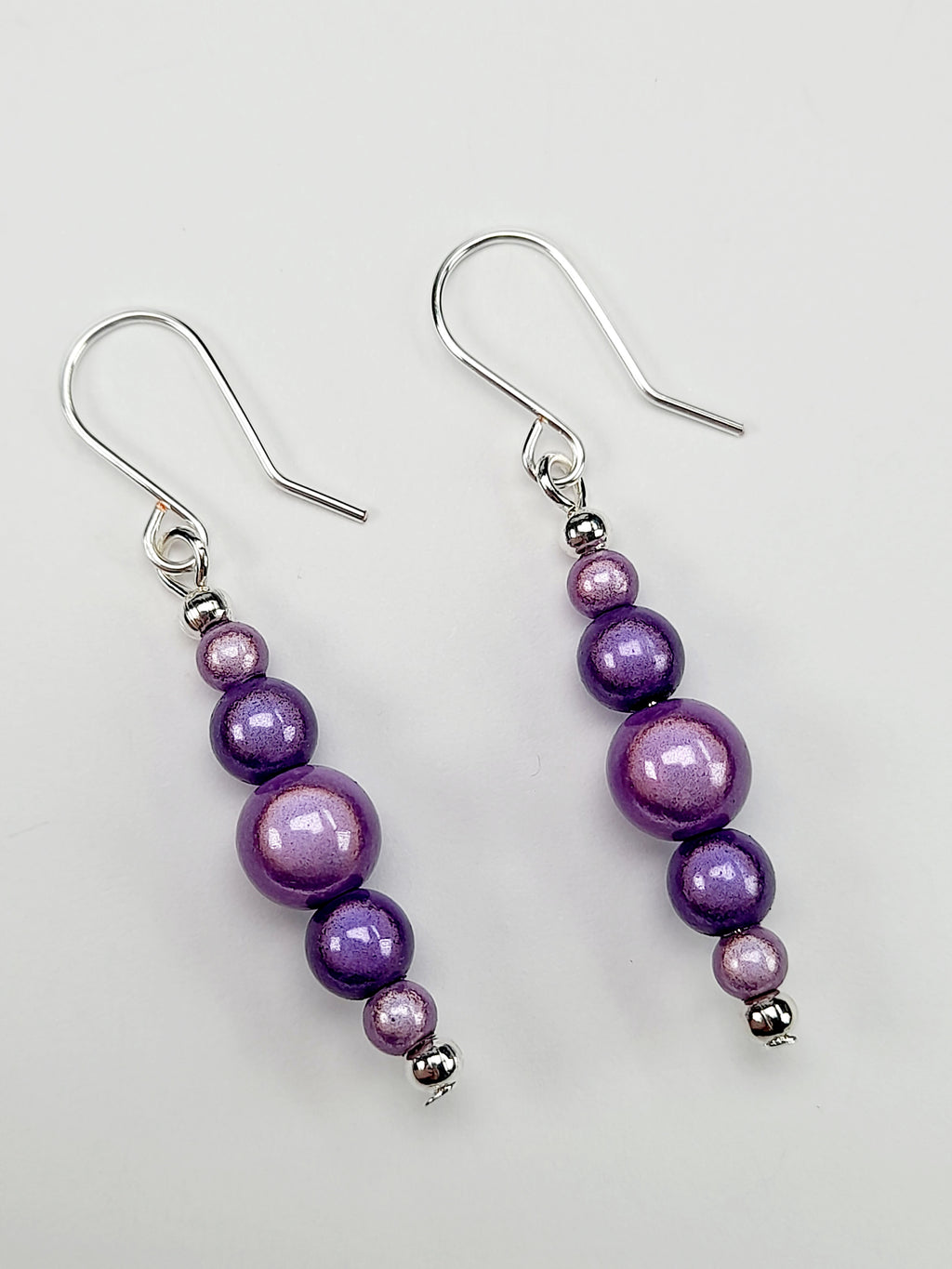 Lilac Miracle Bead Earrings