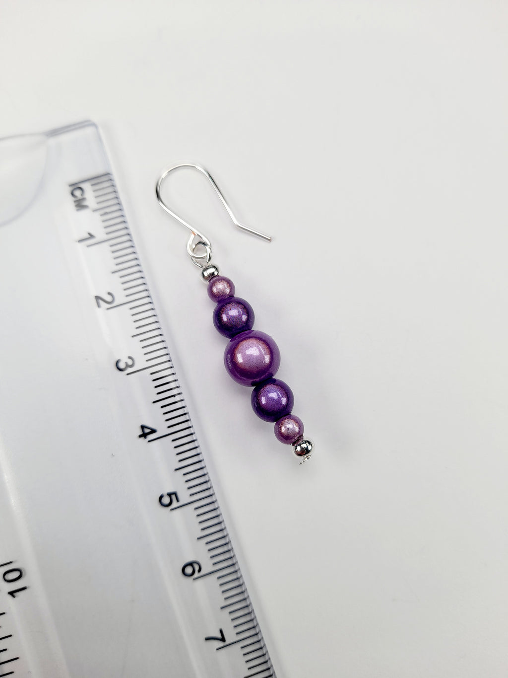 Lilac Miracle Bead Earrings