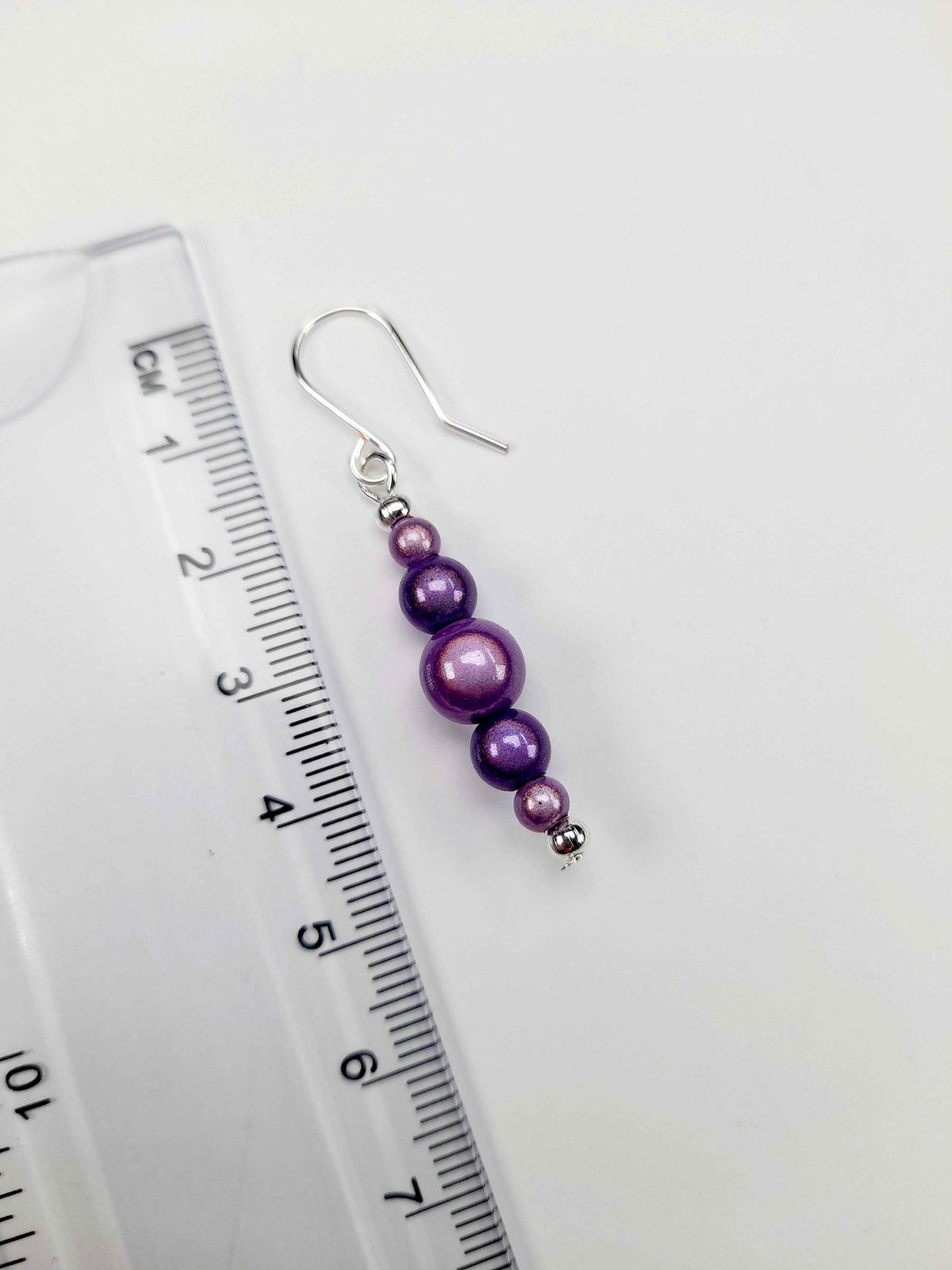 Lilac Miracle Bead Earrings