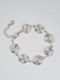 Super Swirly Silver Spiral Bracelet