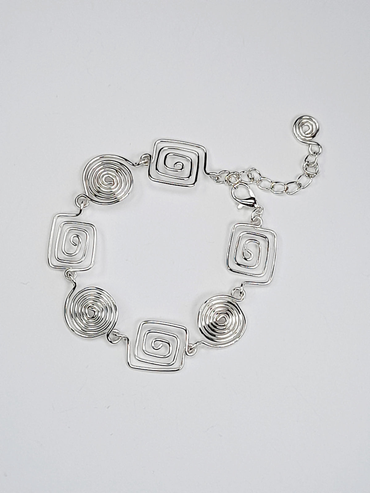 Handcrafted 3-Piece Spiral Jewellery Set (Choice of 4 Wire Finishes)