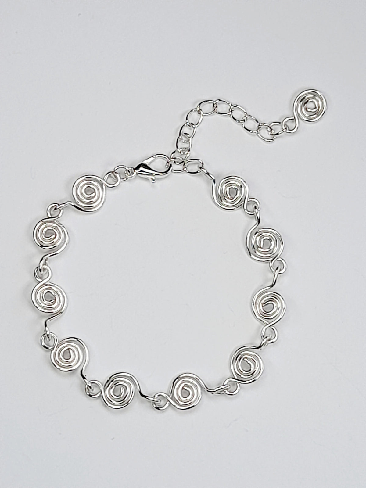 Complete 3-Piece Handcrafted Dainty Spiral Jewellery Set (Choice of  4 Wire Finishes)