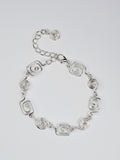 Handmade Silver Spiral Bracelet, Dainty Lightweight Swirl Design