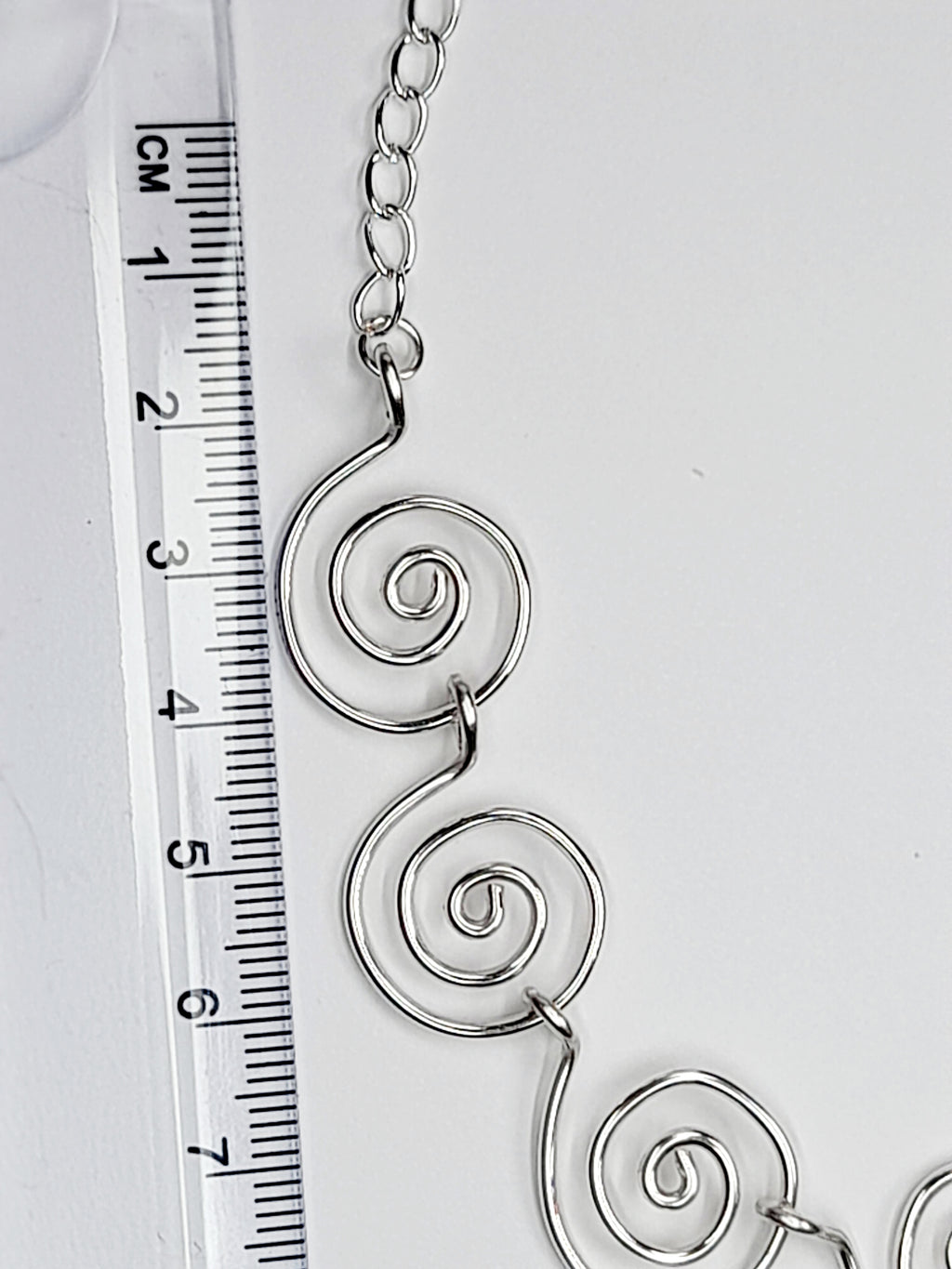 Handmade Super Swirly Silver Spiral Necklace