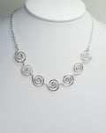 Handmade Super Swirly Silver Spiral Necklace