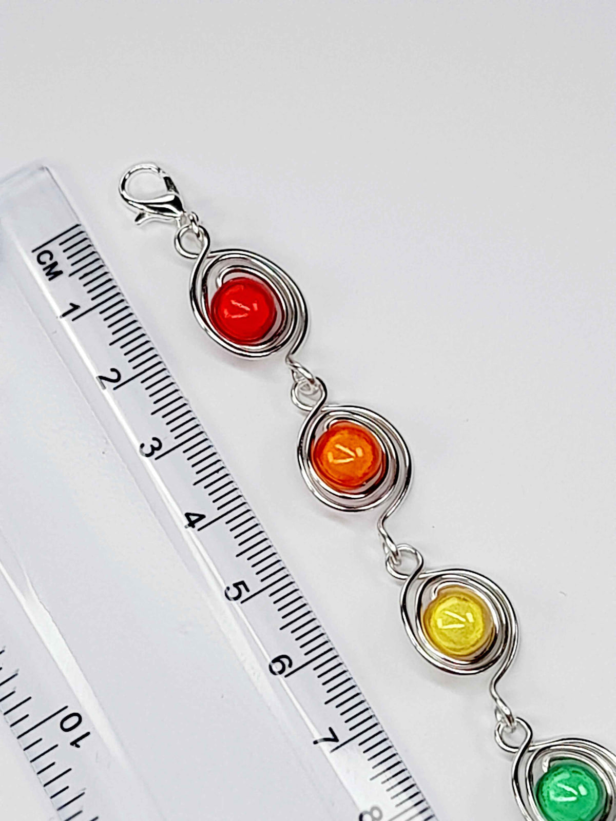 Swirly Rainbow Spiral  Bracelet – Bold, Colourful & Lightweight