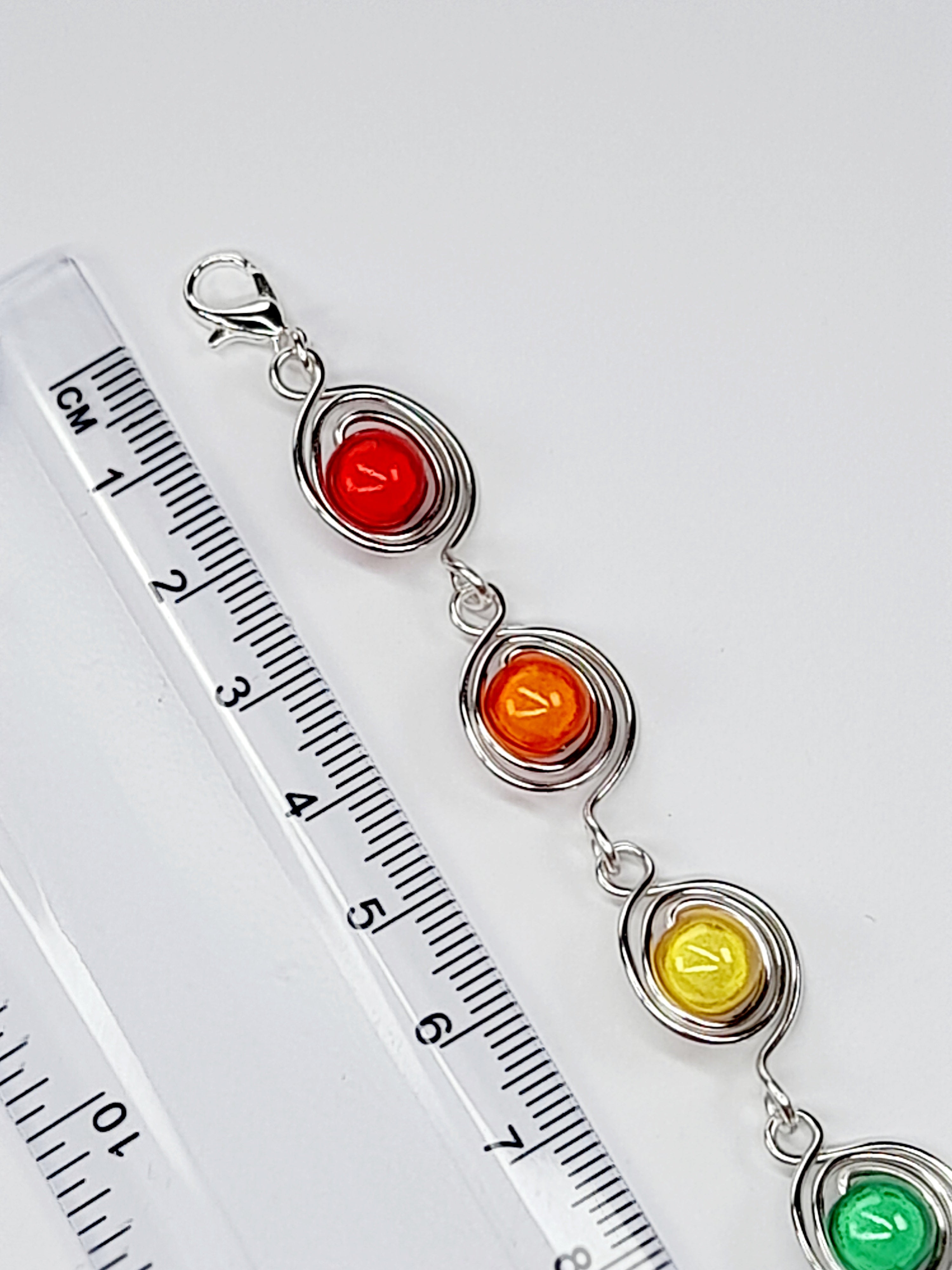 Swirly Rainbow Spiral  Bracelet – Bold, Colourful & Lightweight
