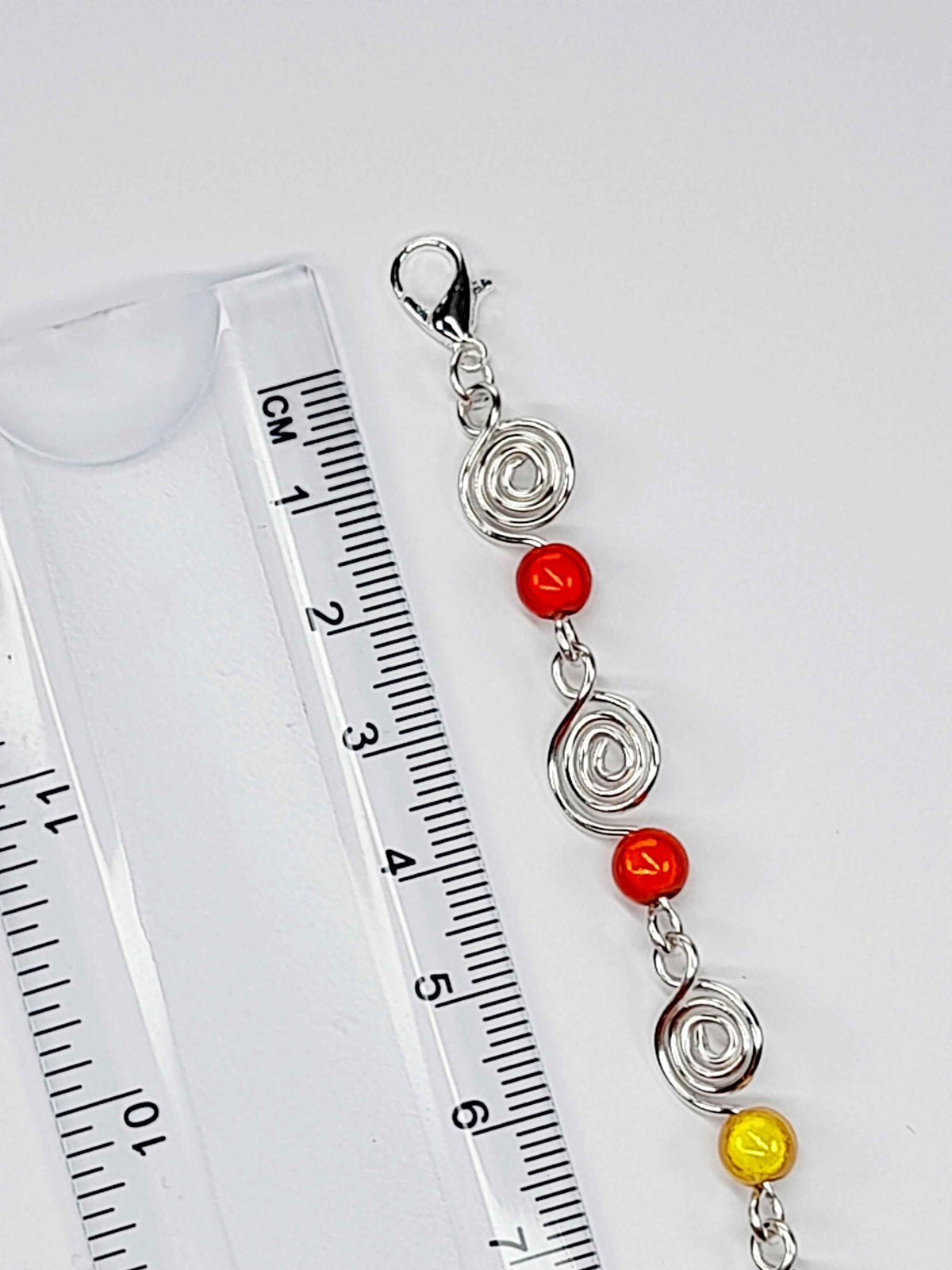 Dainty Super Swirly Rainbow Spiral Bracelet