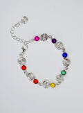 Dainty Super Swirly Rainbow Spiral Bracelet