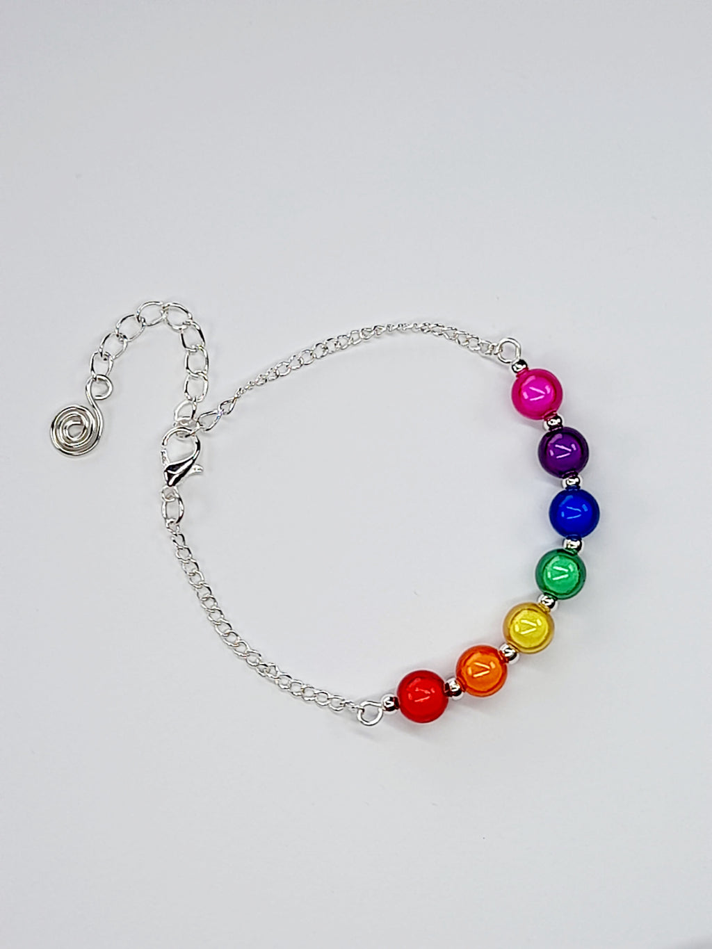 Rainbow Bead Bracelet – Colourful & Lightweight